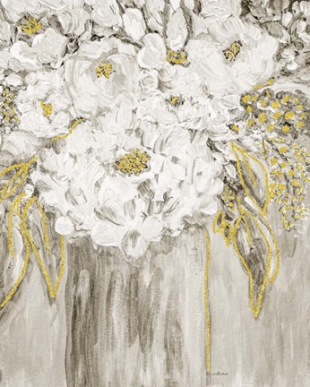 Framed Golden Age Floral V Print