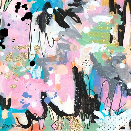 Framed Abstract Polka Dot II Print