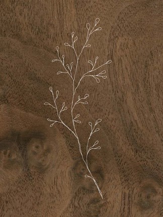 Framed Wispy Wood II Print