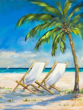 Framed Beach View Print