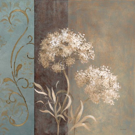 Framed Delicate Beauty in Blue I Print