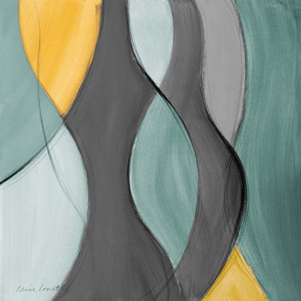Framed Coalescence in Gray II Print