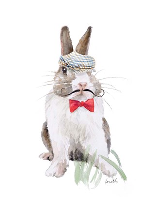 Framed Modern Bunny III Print