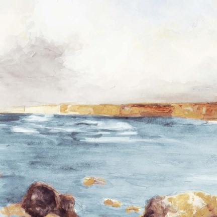 Framed Along The Golden Coast II Print