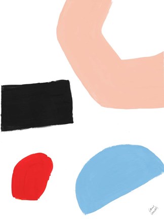 Framed Bright Shape of Things II Print