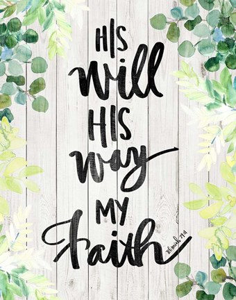 Framed My Faith Print