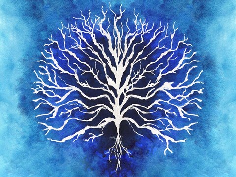 Framed Coral Blues II Print