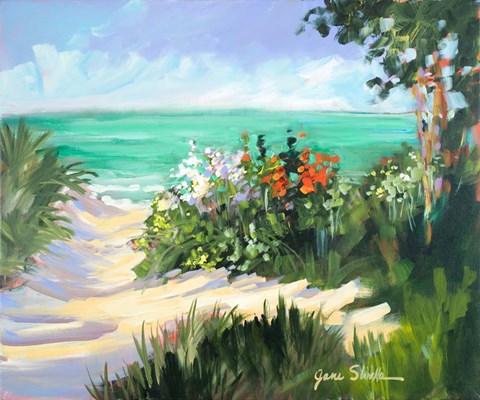 Framed Sun Beach Dunes Print