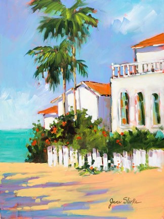 Framed Shore House Print