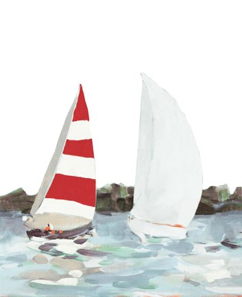 Framed Line Regatta II Print