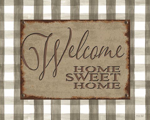 Framed Welcome Home Sweet Home Print