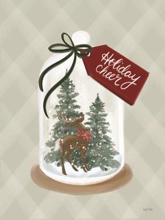 Framed Holiday Cheer Snow Globe Print