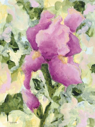 Framed Purple Iris Print