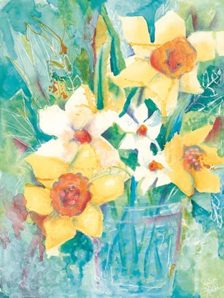 Framed Spring Bouquet Print