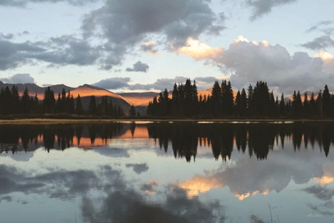 Framed Little Molas Lake Reflections Print
