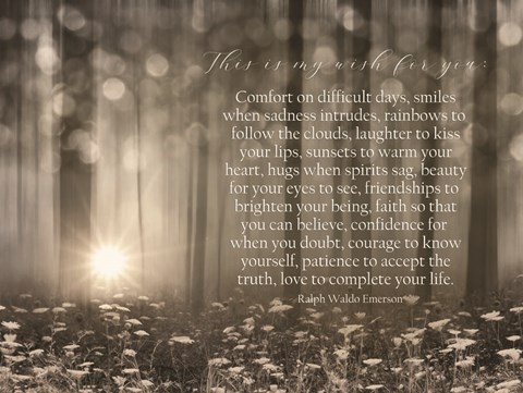 Framed My Wish for You - Trees Print