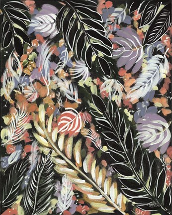 Framed Dark Palms III Print