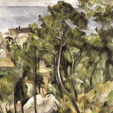 Framed Overlooking the Lake Print