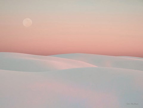 Framed Moon and Dunes Print