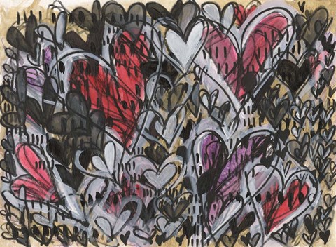 Framed Watermelon Heart Print