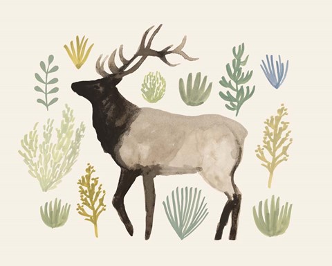 Framed Sagebrush Prairie IV Print