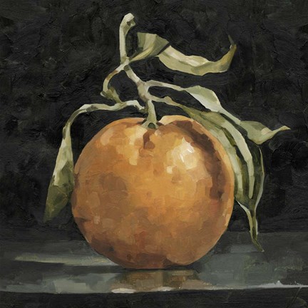 Framed Dark Orange Deux II Print