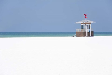 Framed Coastal Hut II Print