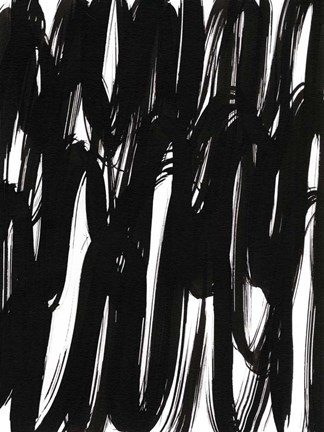 Framed Ink Scribble I Print