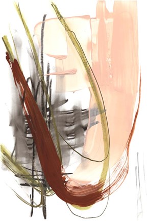 Framed Scraped II Print