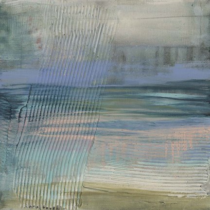 Framed Textured Coastline II Print