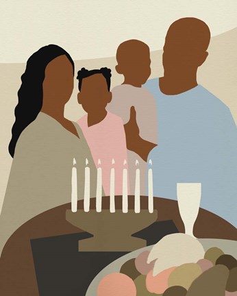 Framed Joyous Kwanzaa II Print