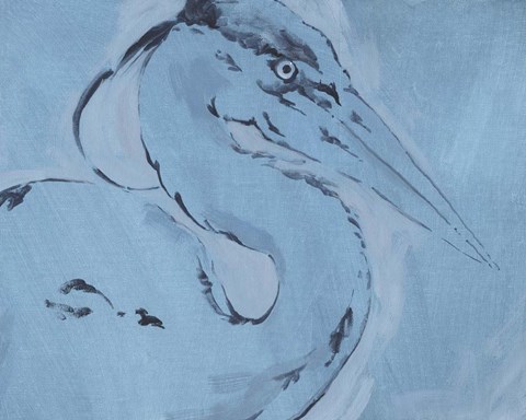 Framed James River Heron I Print