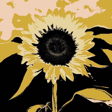 Framed Pop Art Sunflower IV Print