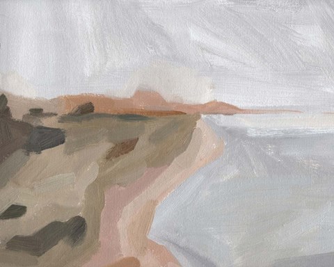 Framed Autumn Coastline II Print