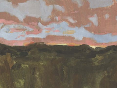 Framed Sunset in Taos II Print