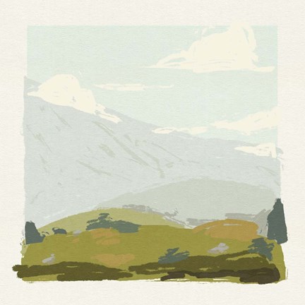 Framed Alpine Ascent I Print