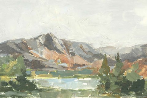 Framed Rusty Mountains I Print