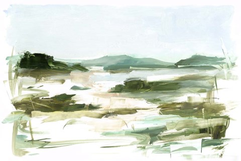 Framed Marsh Sketch II Print