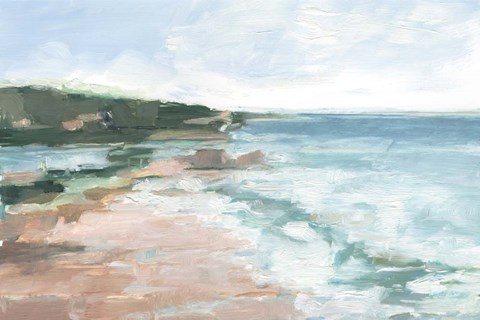 Framed Coral Sand Beaches II Print