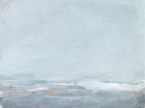 Framed Soft Sea Mist II Print