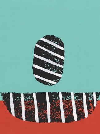 Framed Colorful Isolation I Print