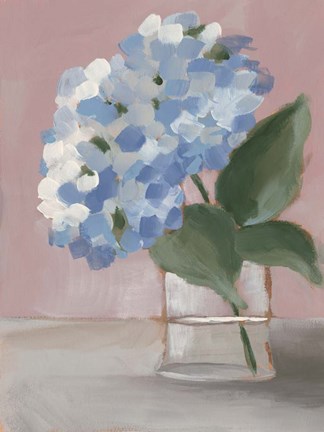 Framed Single Hydrangea I Print