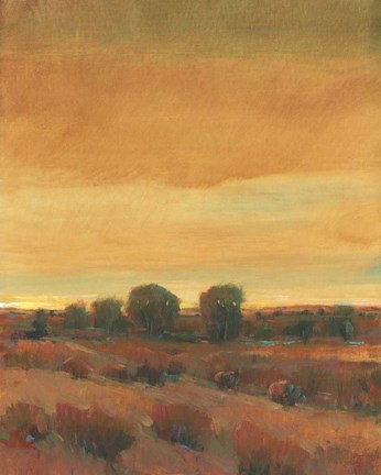 Framed Golden Time I Print