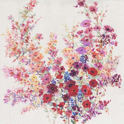 Framed Flowers on a Vine II Print