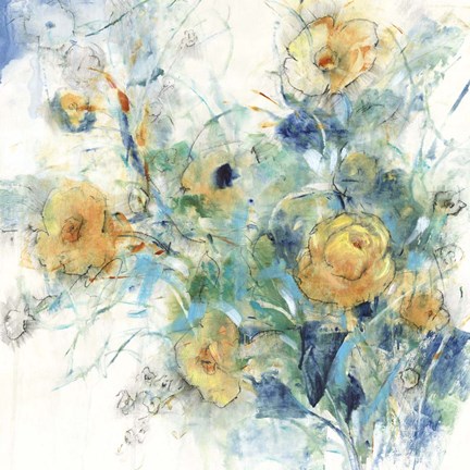 Framed Flower Study II Print