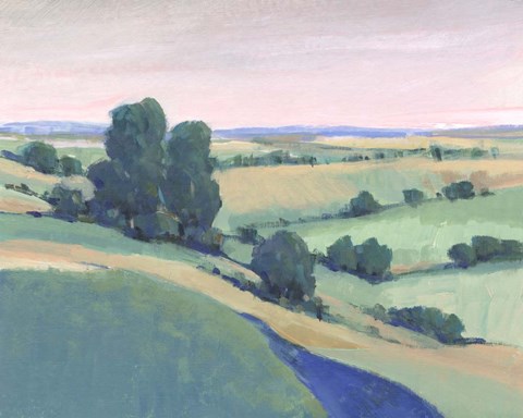 Framed Rolling Countryside II Print