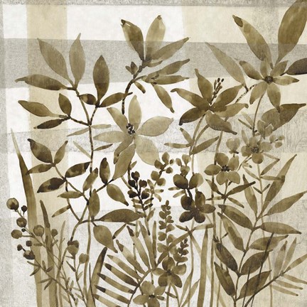 Framed Neutral Garden II Print