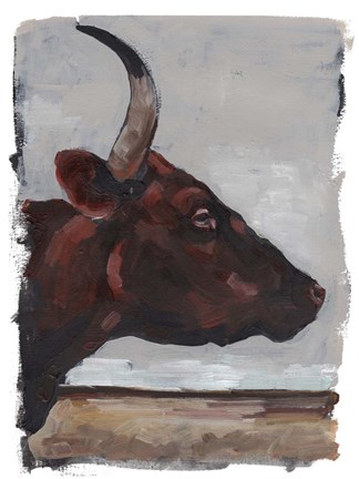 Framed Cattle View II Print