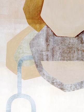 Framed Desert Rockfall II Print