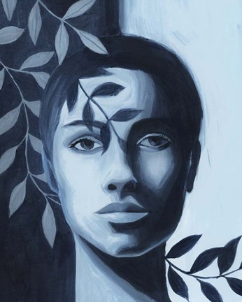 Framed Winking Shadow III Print